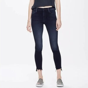 Mother The Stunner Zip Two Step Fray Skinny Jeans in Last Call Size 27